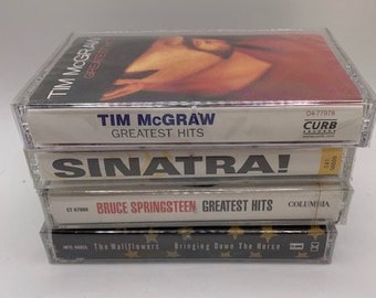 New factory-sealed cassette tapes bin #3