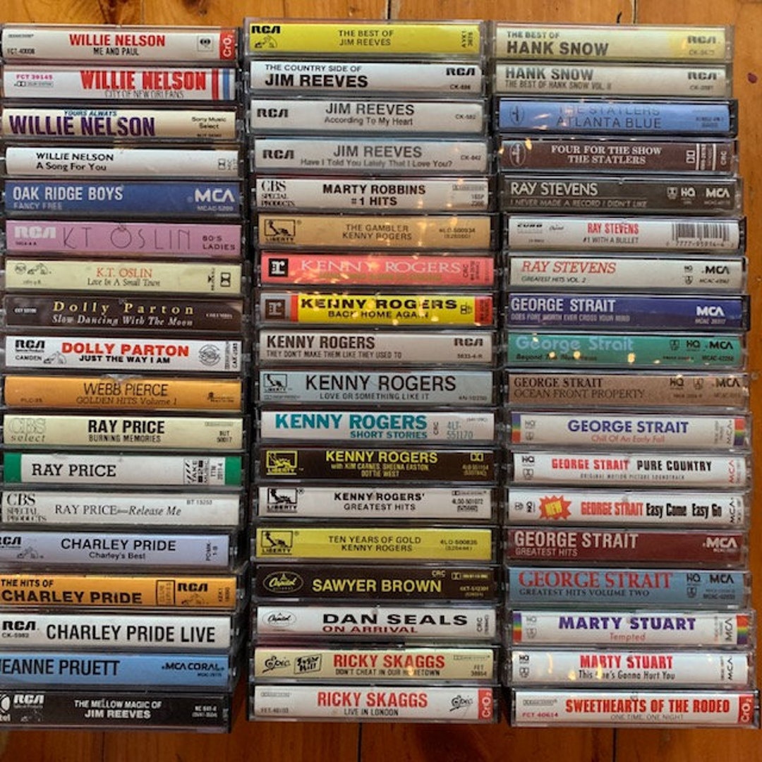 Classic Country Cassette Tapes Bin 3 Etsy