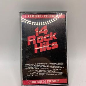 14 Rock Hits cassette tape