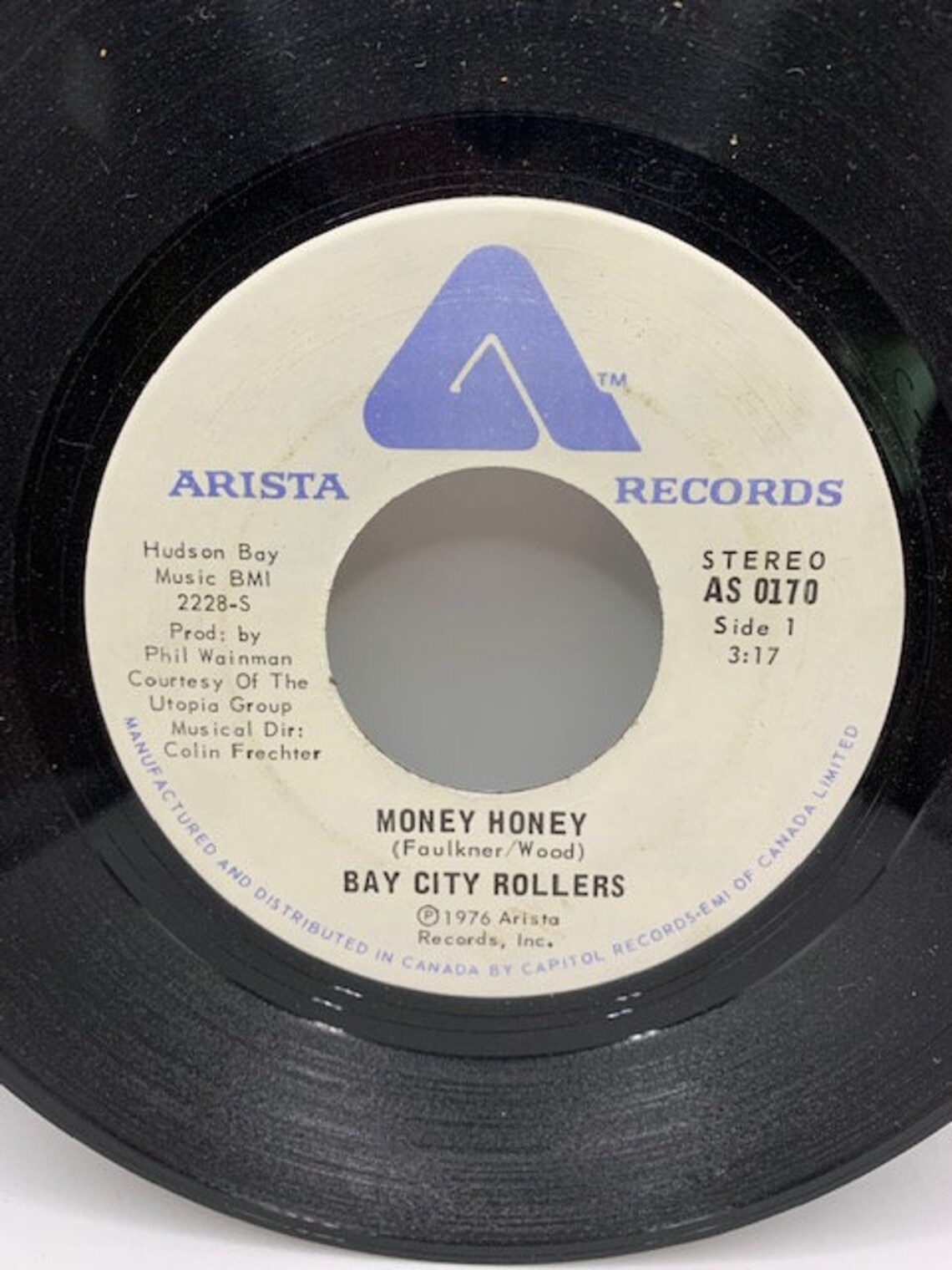 Bay City Rollers "Money Honey" 45 RPM record, foto 2 di 3