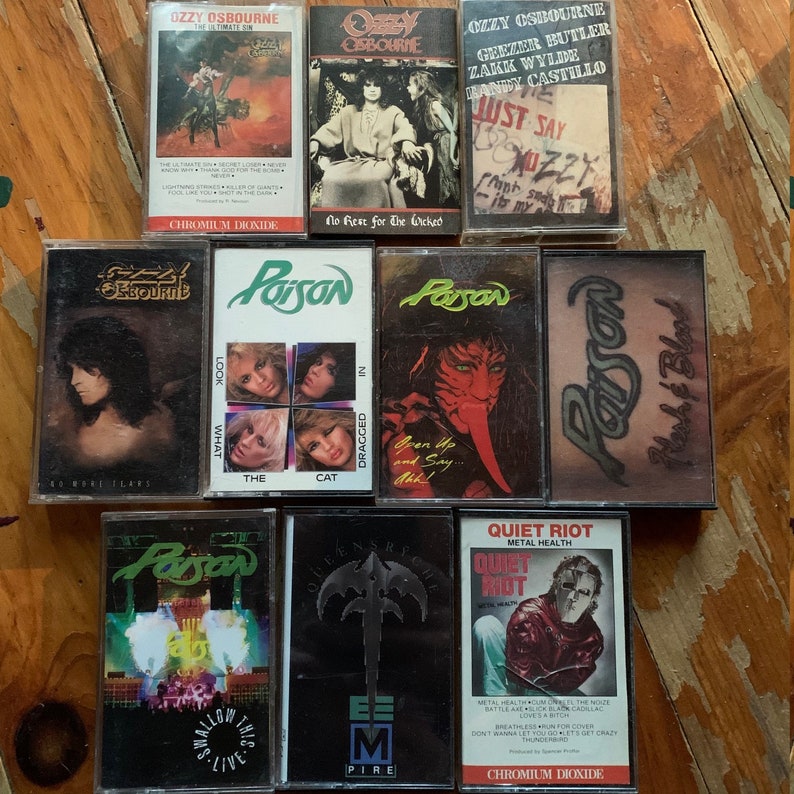 Hair Metal/hard Rock Cassette Tapes LZ you Pick Etsy