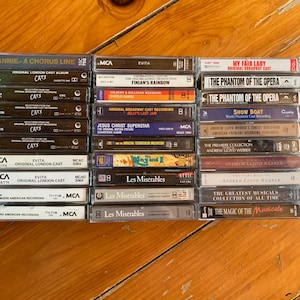 Broadway and Musicals cassette tapes
