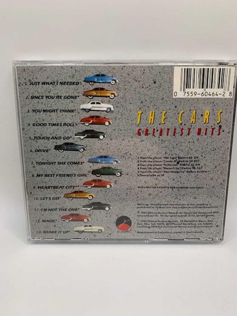 The Cars Greatest Hits CD Etsy