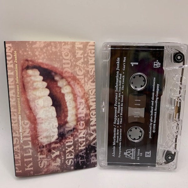 Cassette d'Alanis Morissette - supposée ancienne droguée de l'engouement