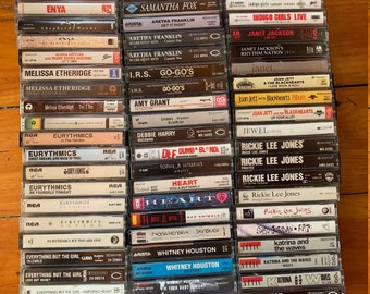 Female singers rock/pop cassettes 80's & 90's E-K