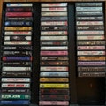 Vintage 80's pop and rock cassette tapes