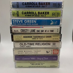 Religious music cassette tapes