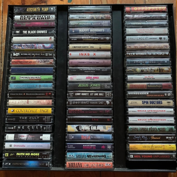 90's rock cassette tapes (and some 1989)
