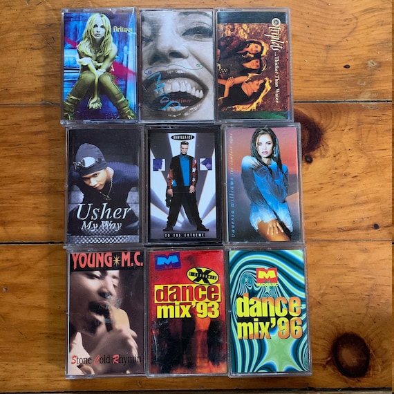 Cassettes pop, dance et hip-hop des années 90 -  France
