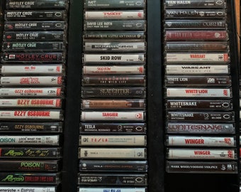 Hair Metal/Hard Rock cassette tapes M-Z (you pick)