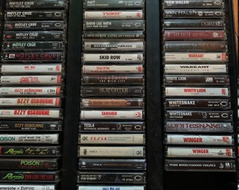 Hair Metal/Hard Rock cassette tapes L-Z (you pick)