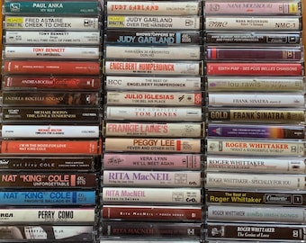 Crooners, balladeers and vocalists cassette tapes