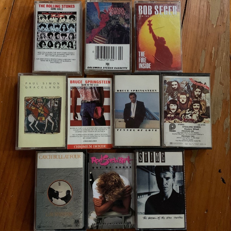 Classic Rock Cassettes Etsy