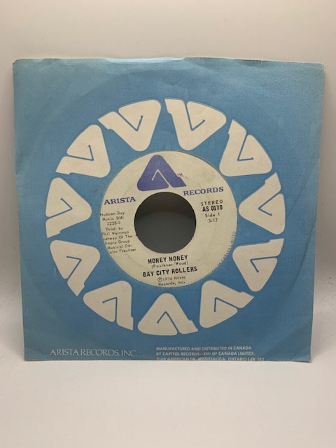 Bay City Rollers "Money Honey" 45 RPM record, foto 1 di 3