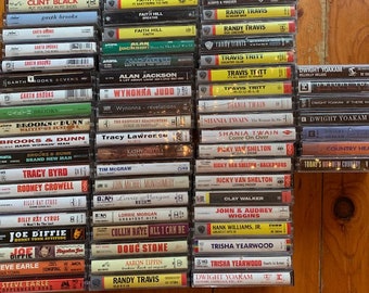 Country music cassette tapes