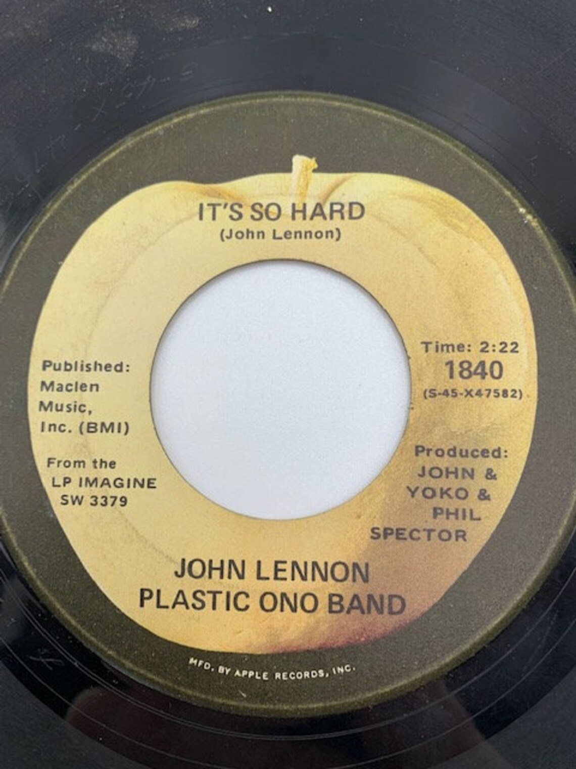 Vintage John Lennon/Yoko Ono 45 rpm vinyl records, foto 3 di 5