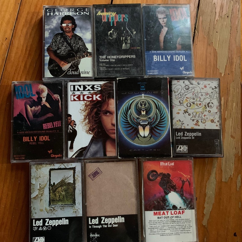 Classic Rock Cassettes Etsy Canada