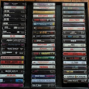 Hair Metal/Hard Rock cassette tapes A-K (you pick)