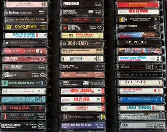 80's rock cassette tapes