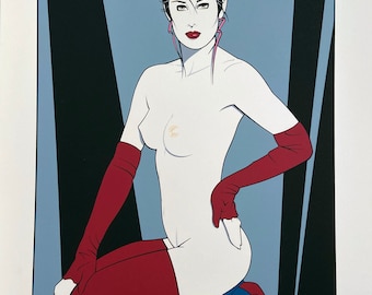 Patrick Nagel Original Siebdruck aus dem Playboy Portfolio