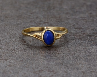 Lapis Lazuli ring,Handmade ring,Minimalist ring,Dainty Ring,Unique ring,Boho ring,Women ring,Anniversary ring,Deco ring,Gift For Her