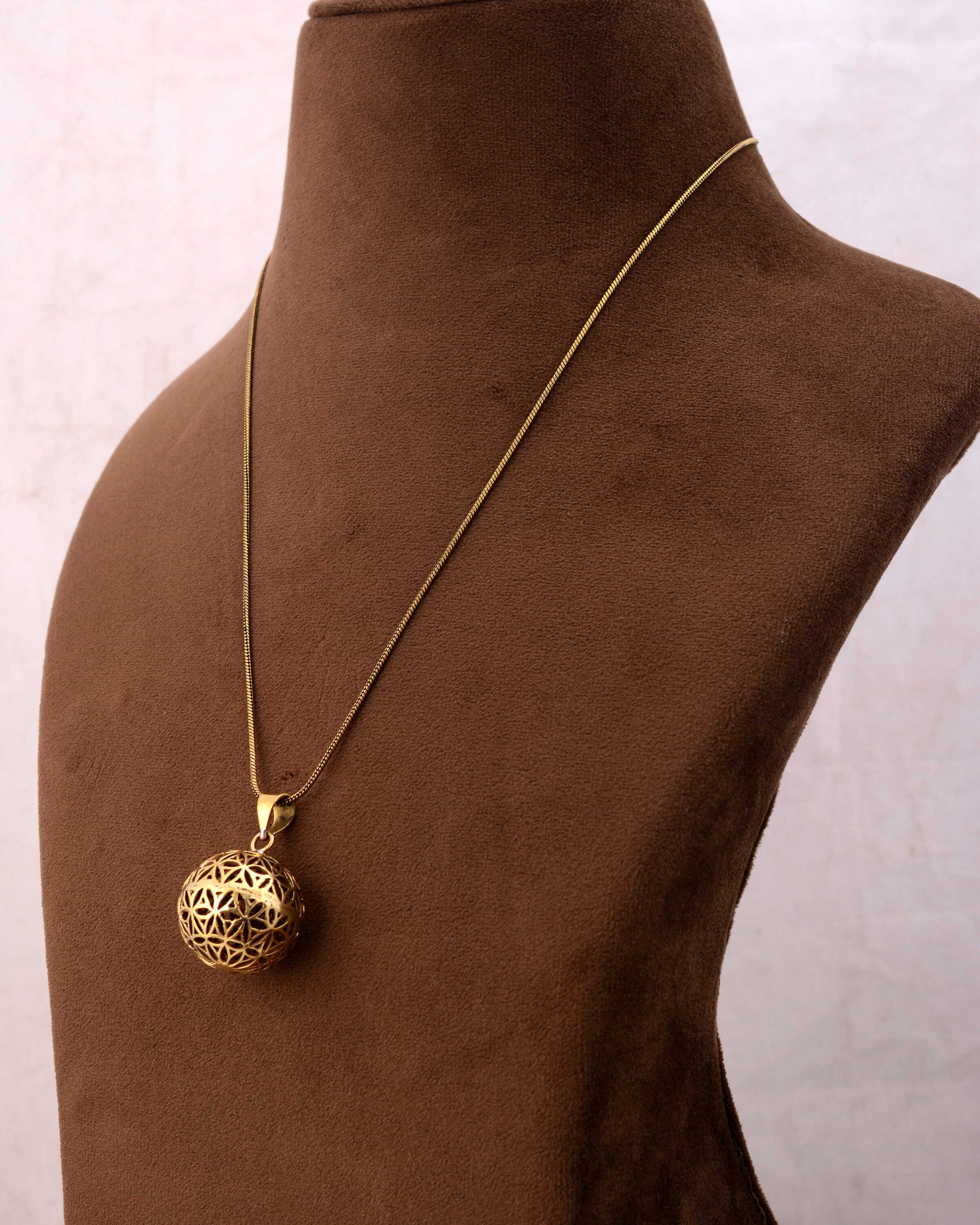 Brass Harmony Ball Pendant: Balinese Angel Caller Necklace - Etsy