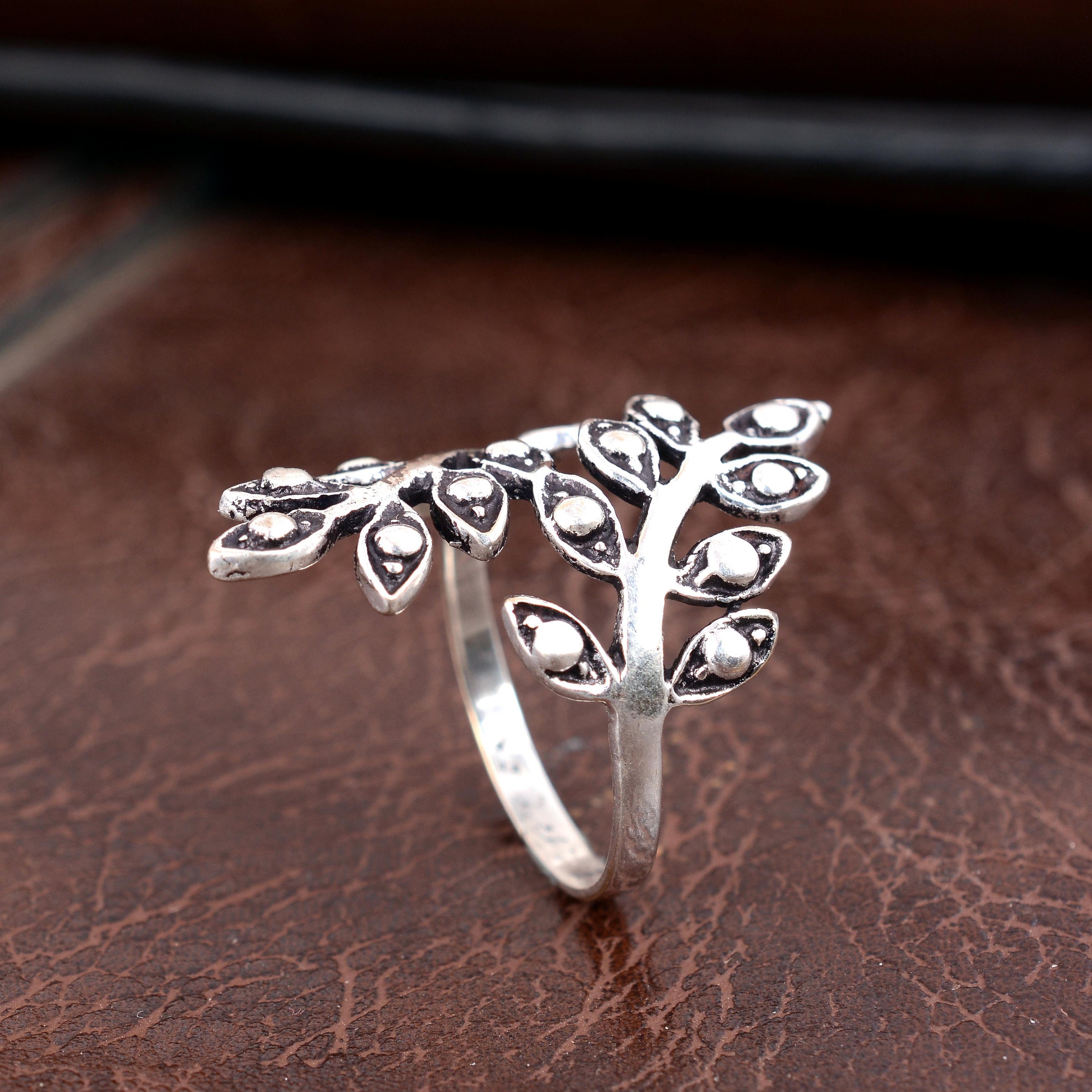 Silver Leaf Ring,925 Sterling Silver Ring,handmade Ring,vintage Ring,woman Ring,statement Ring,unique Ring,boho Ring,gift for Her - Etsy Silver Leaf Ring,925 Sterling Silver Ring,handmade Ring,vintage Ring,woman Ring,statement Ring,unique Ring,boho Ring,gift for Her - Etsy