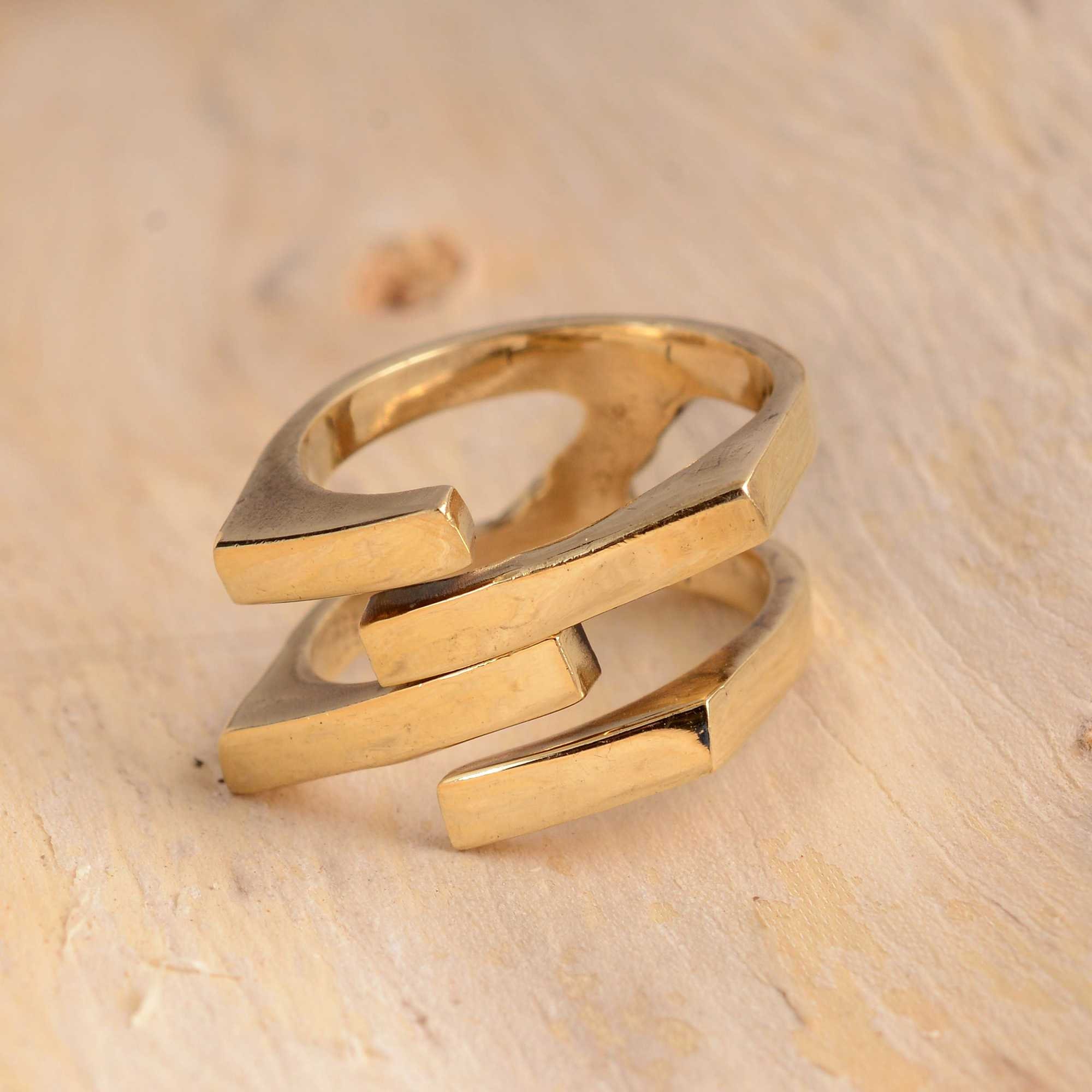 golden brass ring,Statement ring,unique ring,Women ring,Promise ring,Handmade ring,Dainty ring,Vintage Ring,Boho ring,Deco ring,gift for her