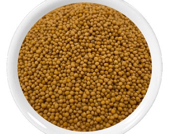 Yellow mustard seeds