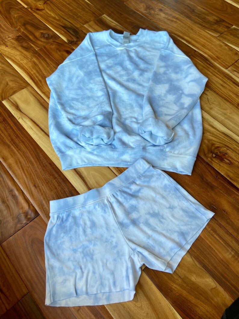 tie dye sweat short set
