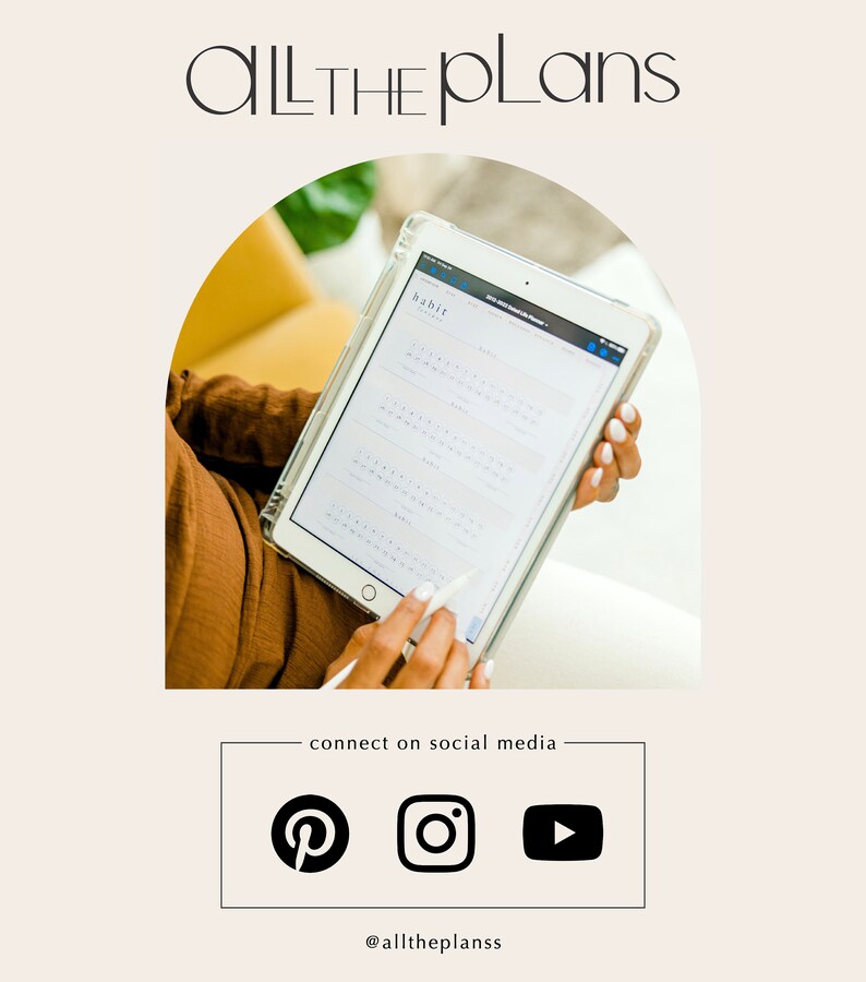 May include: A person is using a digital planner app on a tablet. The app is called "Habit" and has a calendar view with a list of tasks. The tablet is white with a clear case. The person is wearing a brown shirt.