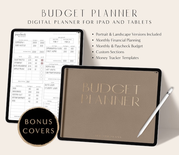Digital Budget Planner, Budget Planner, Financial Planner, Finance Planner, Paycheck Budget, GoodNotes Planner, iPad Budget Planner