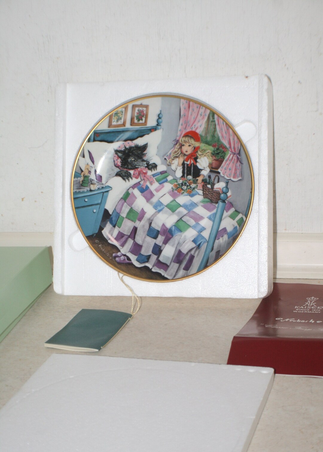 Little Red Riding Hood Kaiser Fairy Tale Series Plate With Box and