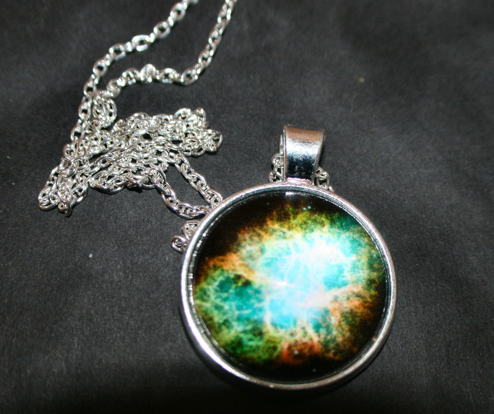 Crab Nebula Pendant Necklace Etsy