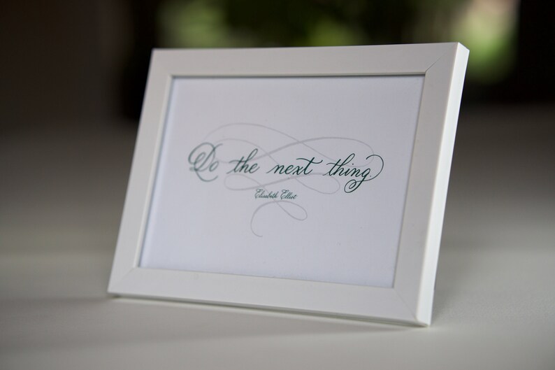 Do the Next Thing Elisabeth Elliot Quote Print 5x7 - Etsy
