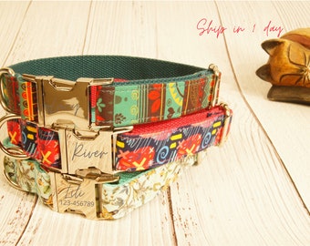 personalized dog collars etsy