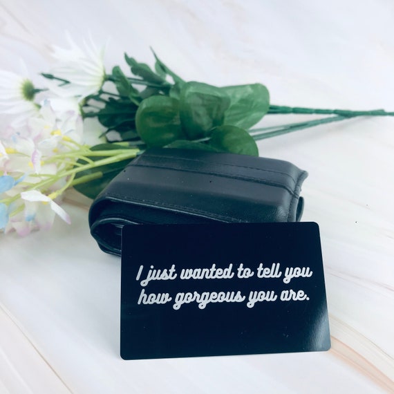 personalized gift wallet insert card gift for her/him custom etsy personalized gift wallet insert