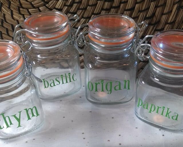 Mini Bocaux à Épices en Verre