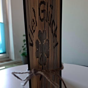 Give away happiness => Book art "Good luck"