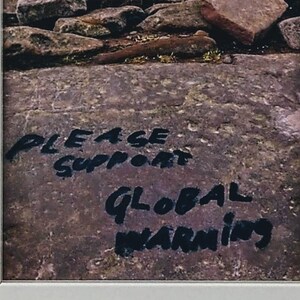 Support Global Warming - Framed Street Art Print