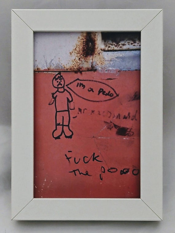I'm a Pedo - Framed Street Art Print - Etsy