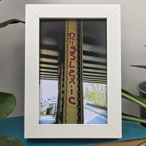 Pisslexic  - Framed Street Art Print