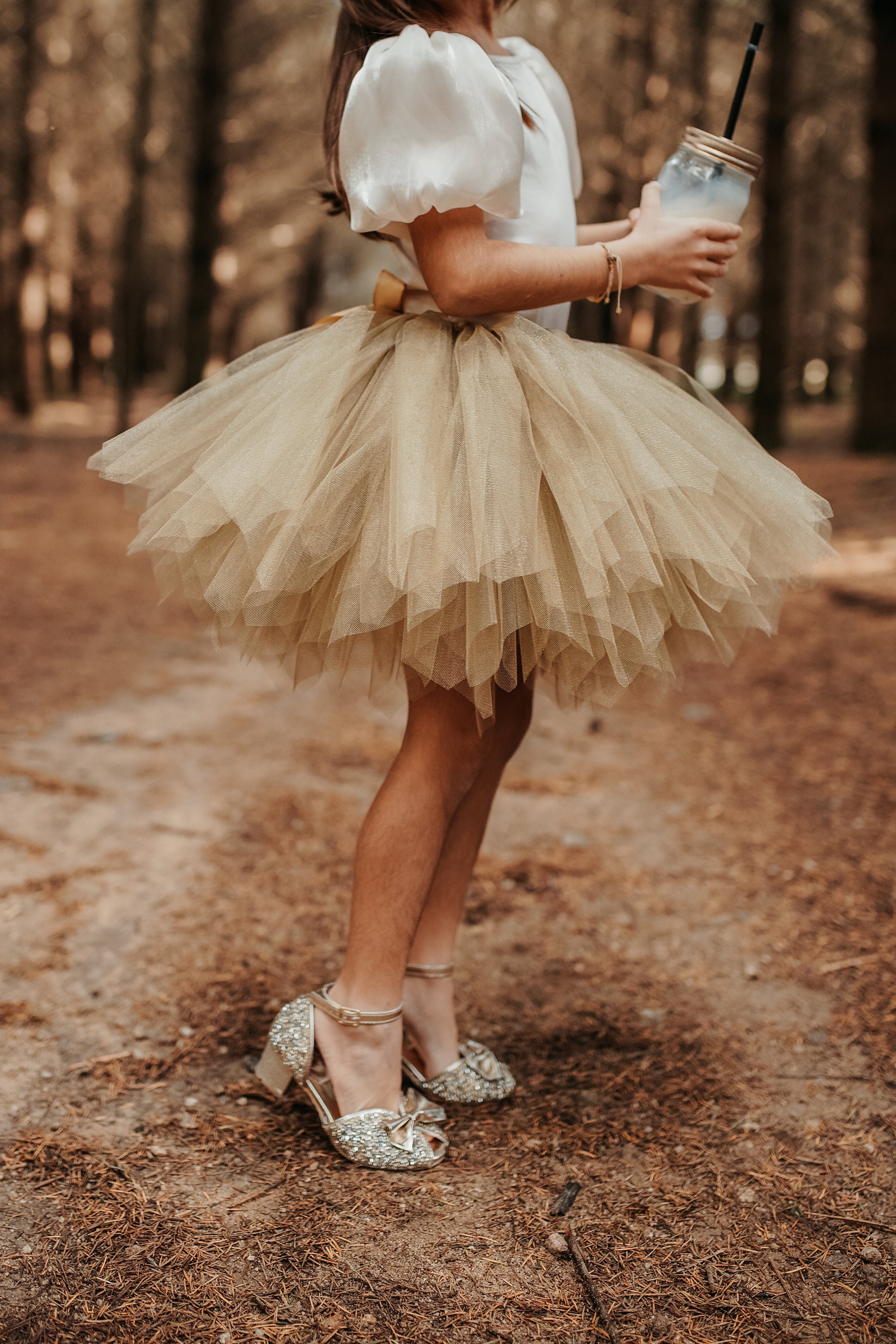 Tutu Tutu Skirt In Tulle For Little Girl Etsy