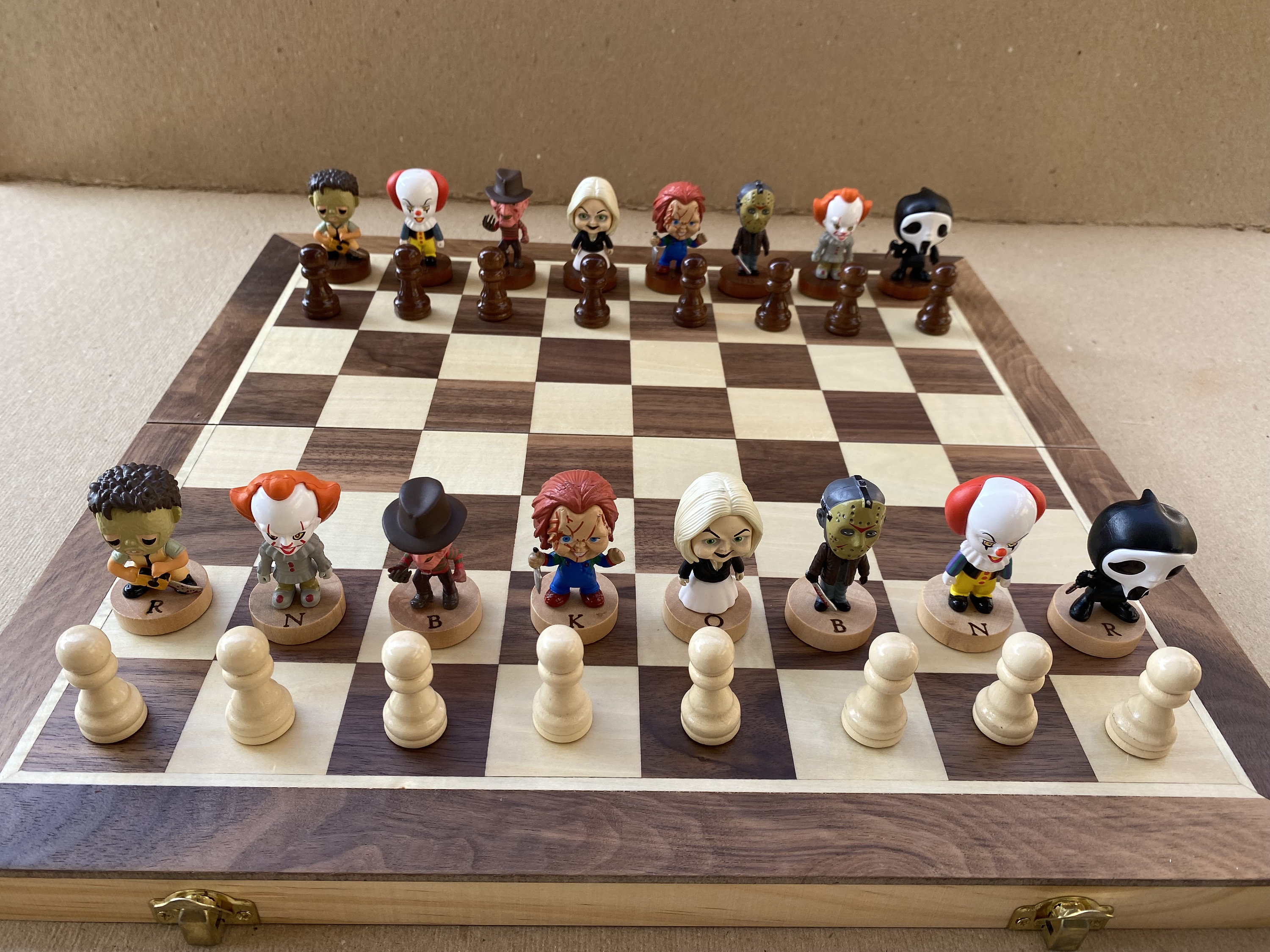 Chess Horror Horror Movie Chess Set - Etsy