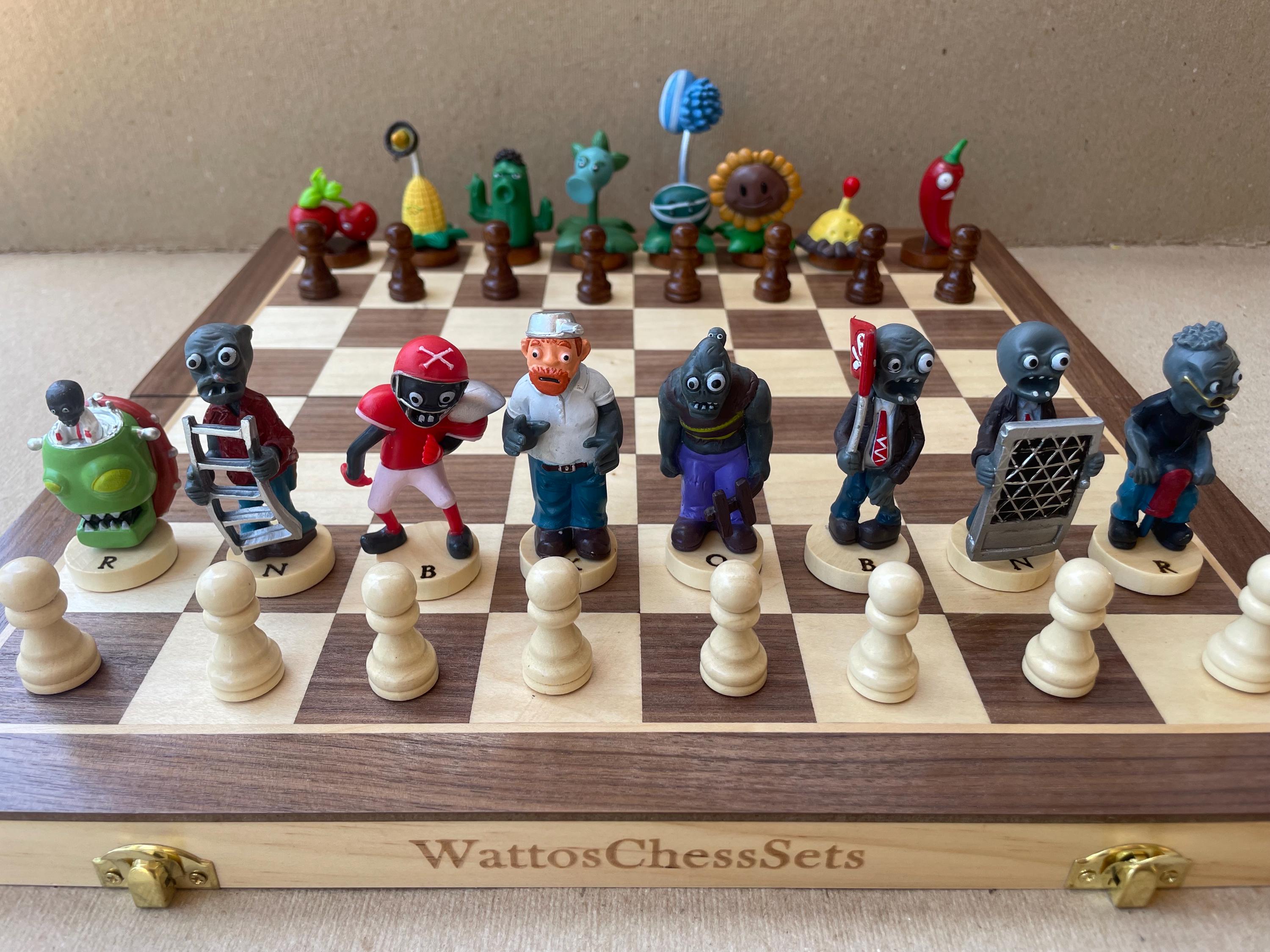Plants Vs Zombies A Chess Set - Etsy