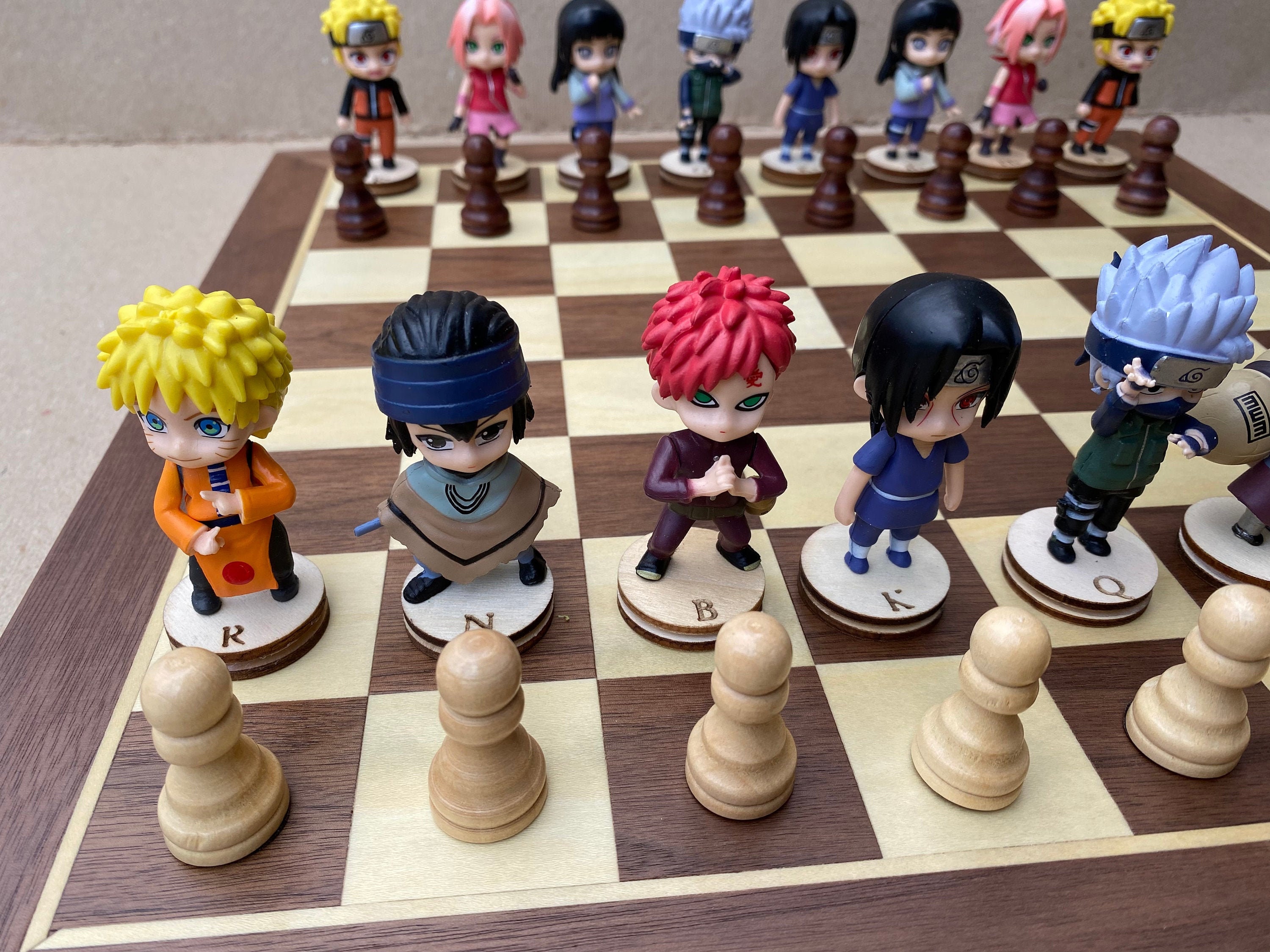 Naruto Chess Set - Etsy