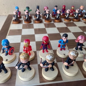 Super Hero Chess Set - Etsy
