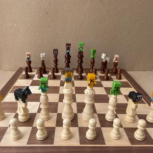 マインクラフトのチェスセット - Etsy 日本