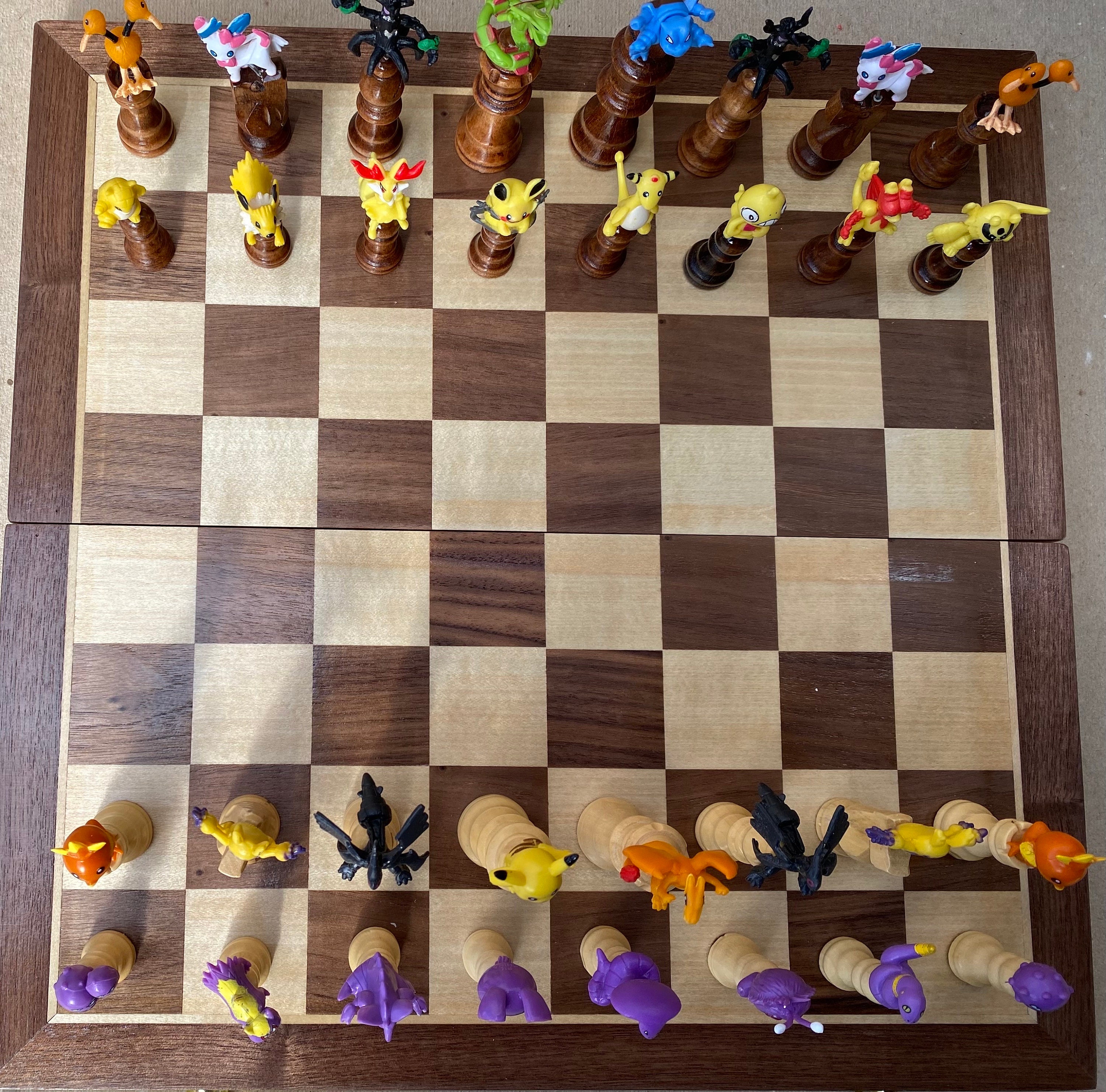 ポケモン　POKEMON　チェス　盤付き ポケモンチェスセット - 紫黄2 - Etsy 日本