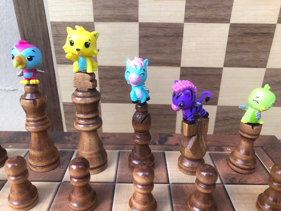 ボードゲーム チェス「MINIATURE ANIMAL CHESS SET」 Animal Chess Set - Chinese Mice Chess Set - Antique White